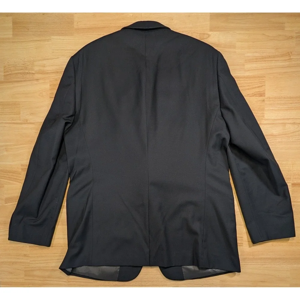 Hart Schaffner Marx HSM 1887 Navy Blue 100% Wool Blazer Sport Coat 48L Dillard's